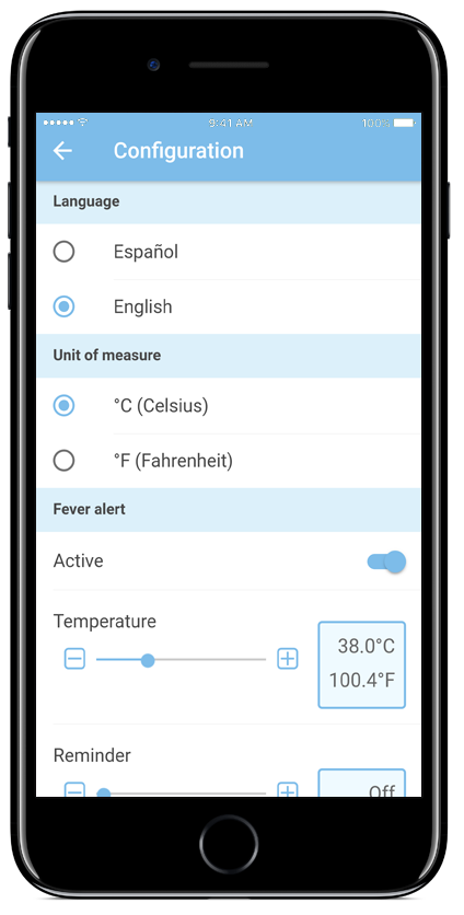 Configuración de la aplicación