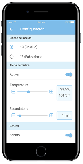 Configuración de la aplicación